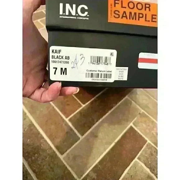 INC Black Kaif Evening Heels size 7 NWB - Picture 5 of 5